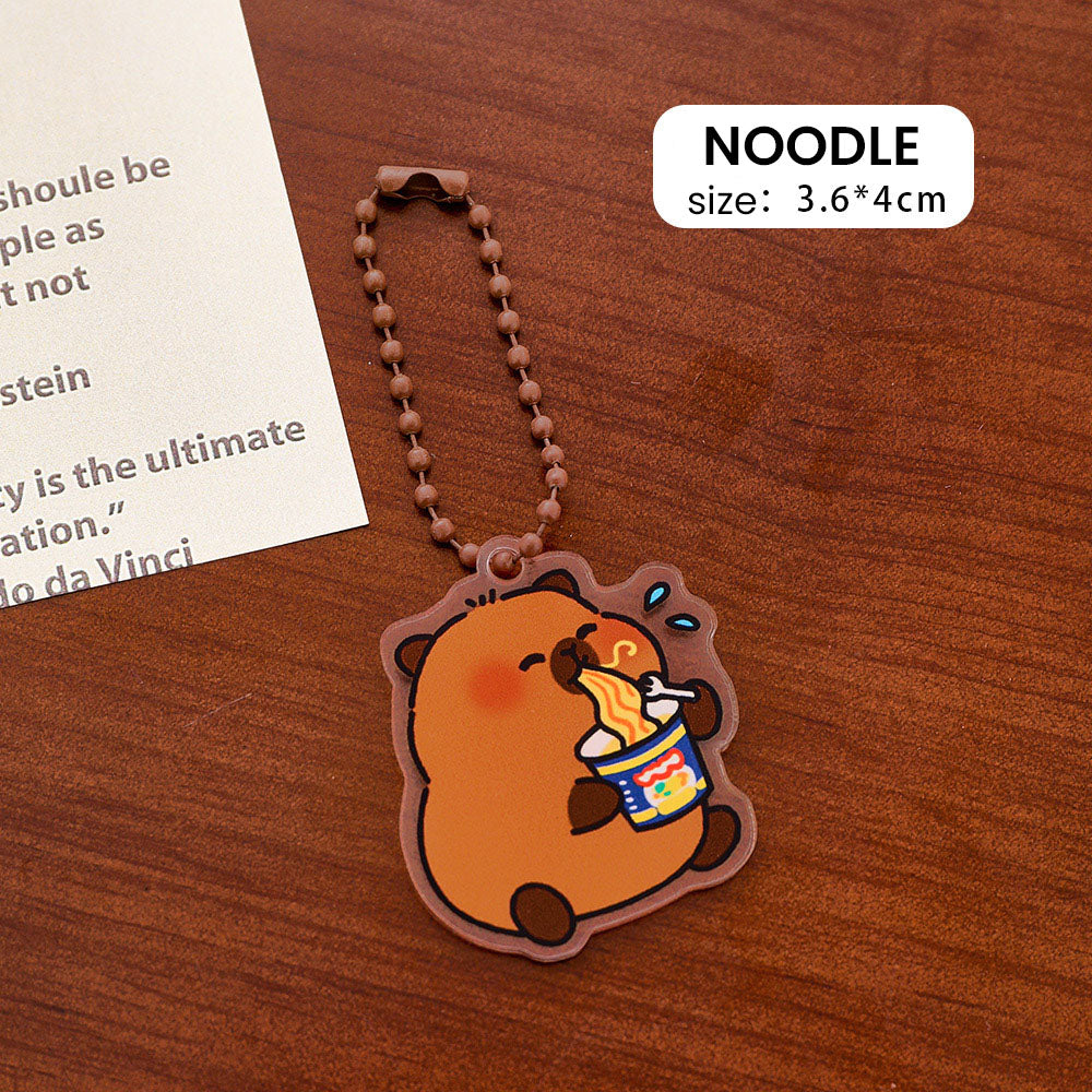 Gantungan Kunci Tas Akrilik Capybara Ganci Keychain Kapibara Bag Charm DCA2446