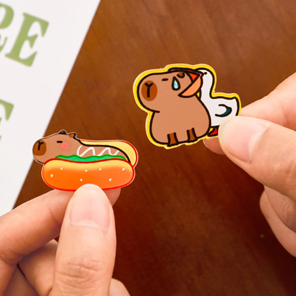 Bros Akrilik Pin Acrylic Capybara Karakter Kartun Lucu Murah