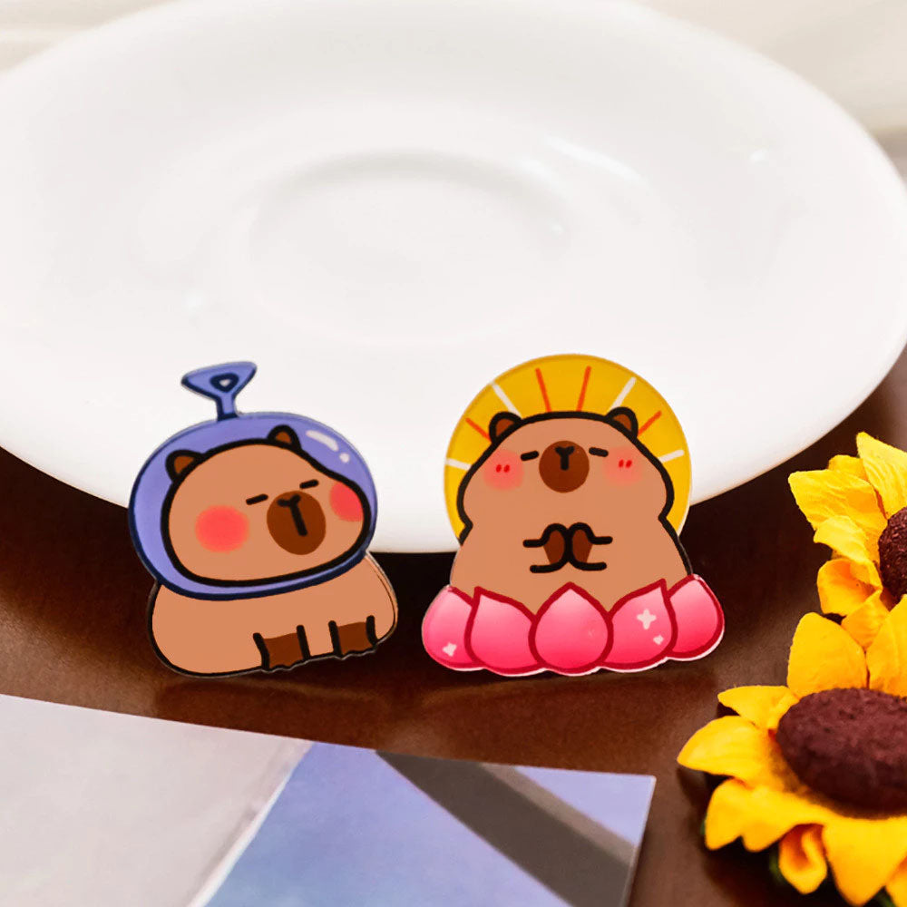 Bros Akrilik Pin Acrylic Capybara Karakter Kartun Lucu Murah