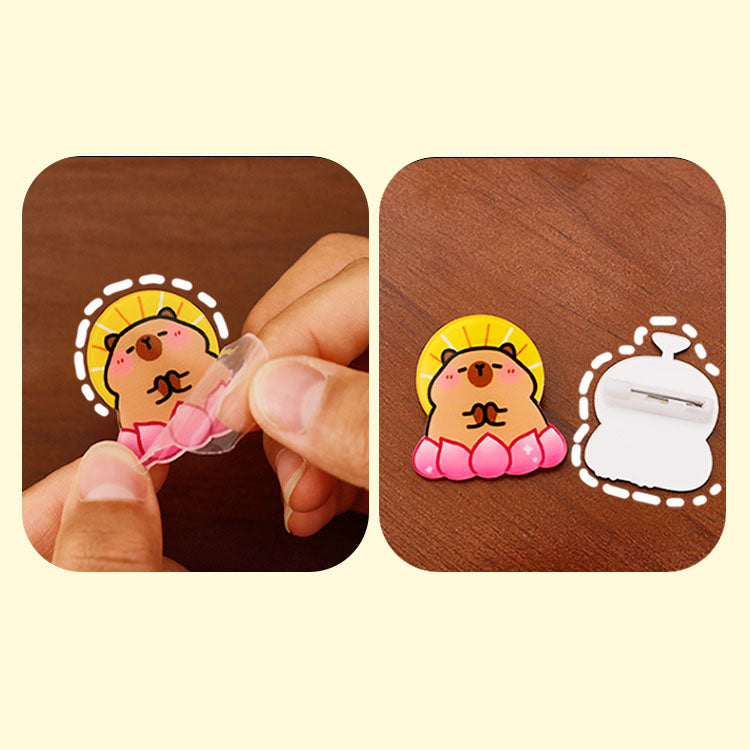 Bros Akrilik Pin Acrylic Capybara Karakter Kartun Lucu Murah