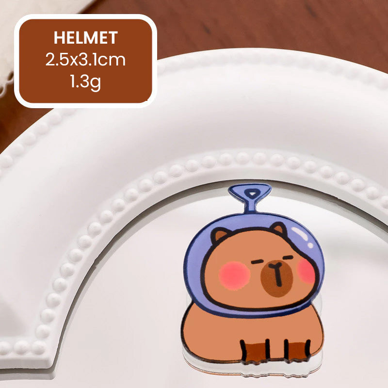Bros Akrilik Pin Acrylic Capybara Karakter Kartun Lucu Murah