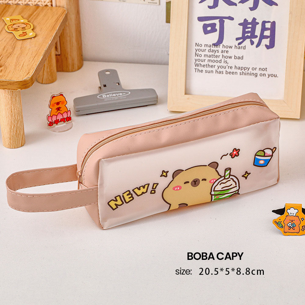 Kotak Tempat Pensil Capybara Kapasitas Besar Tepak Pencil Case Kapibara DCA2485