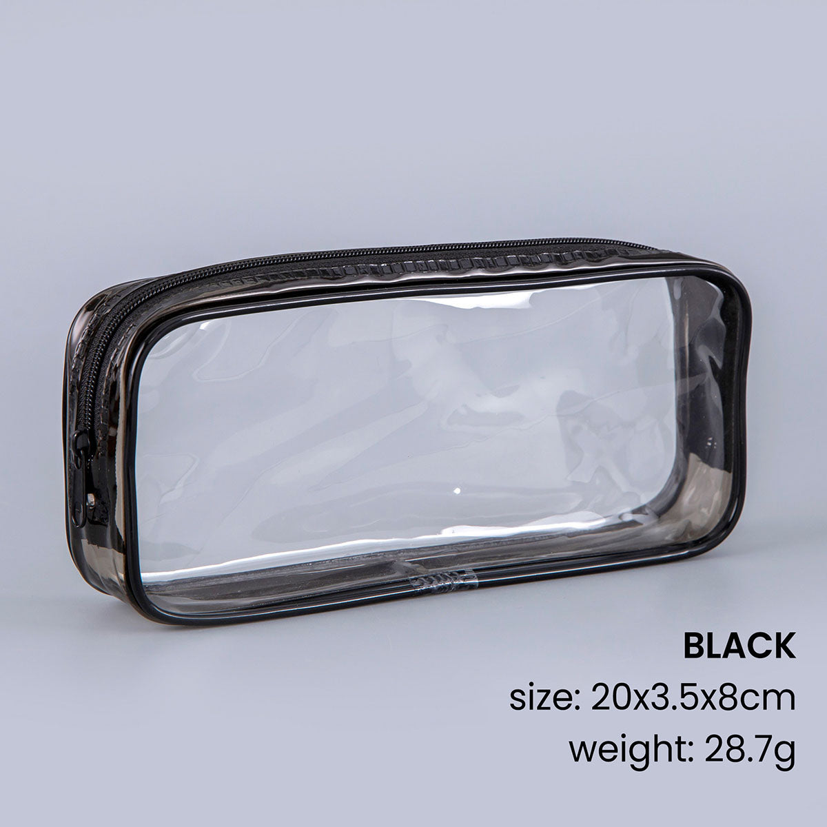 Kotak Pensil Transparan Tempat Penyimpanan Kosmetik Pouch Serbaguna Aesthetic DCA2532