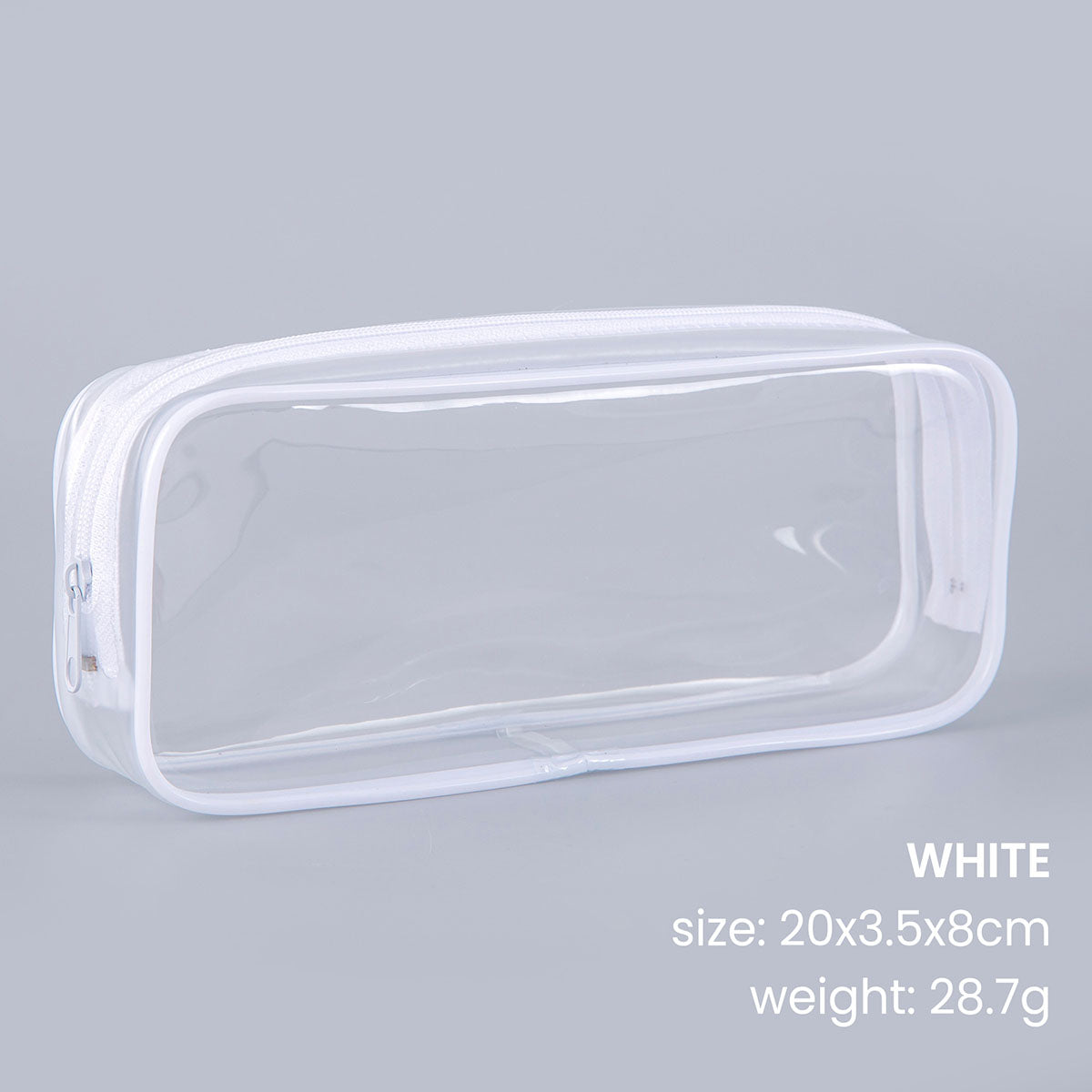 Kotak Pensil Transparan Tempat Penyimpanan Kosmetik Pouch Serbaguna Aesthetic DCA2532