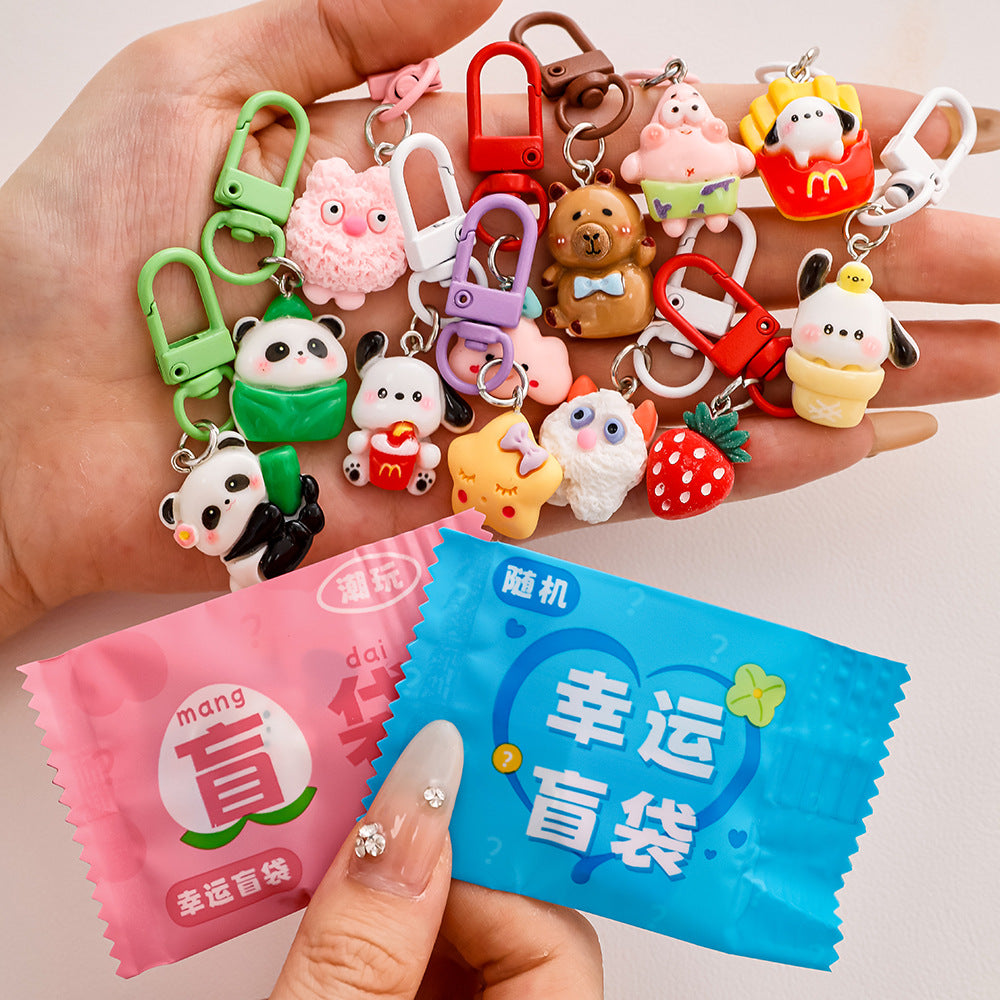 Blind Bag Gantungan Kunci Tas Surprise Gift Kado Ganci Bag Charm Keychain DCA2666
