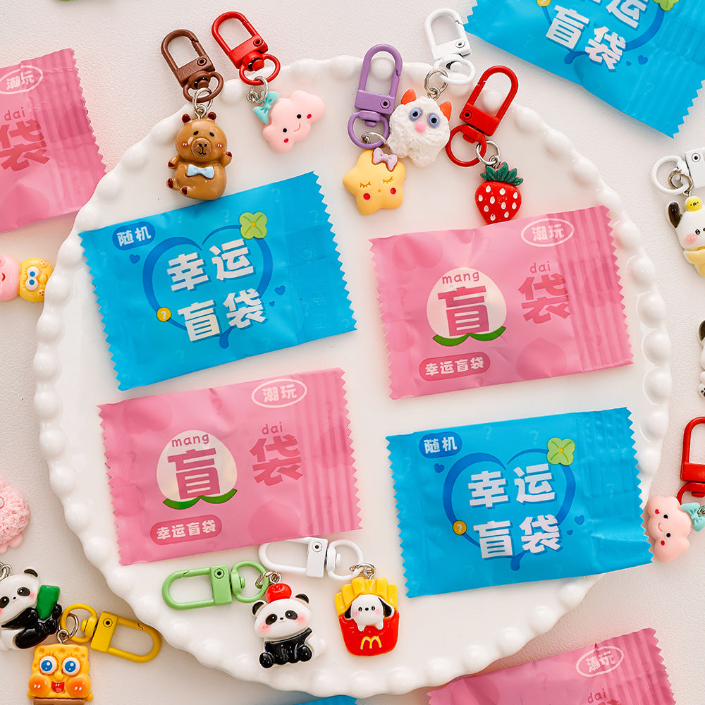 Blind Bag Gantungan Kunci Tas Surprise Gift Kado Ganci Bag Charm Keychain DCA2666