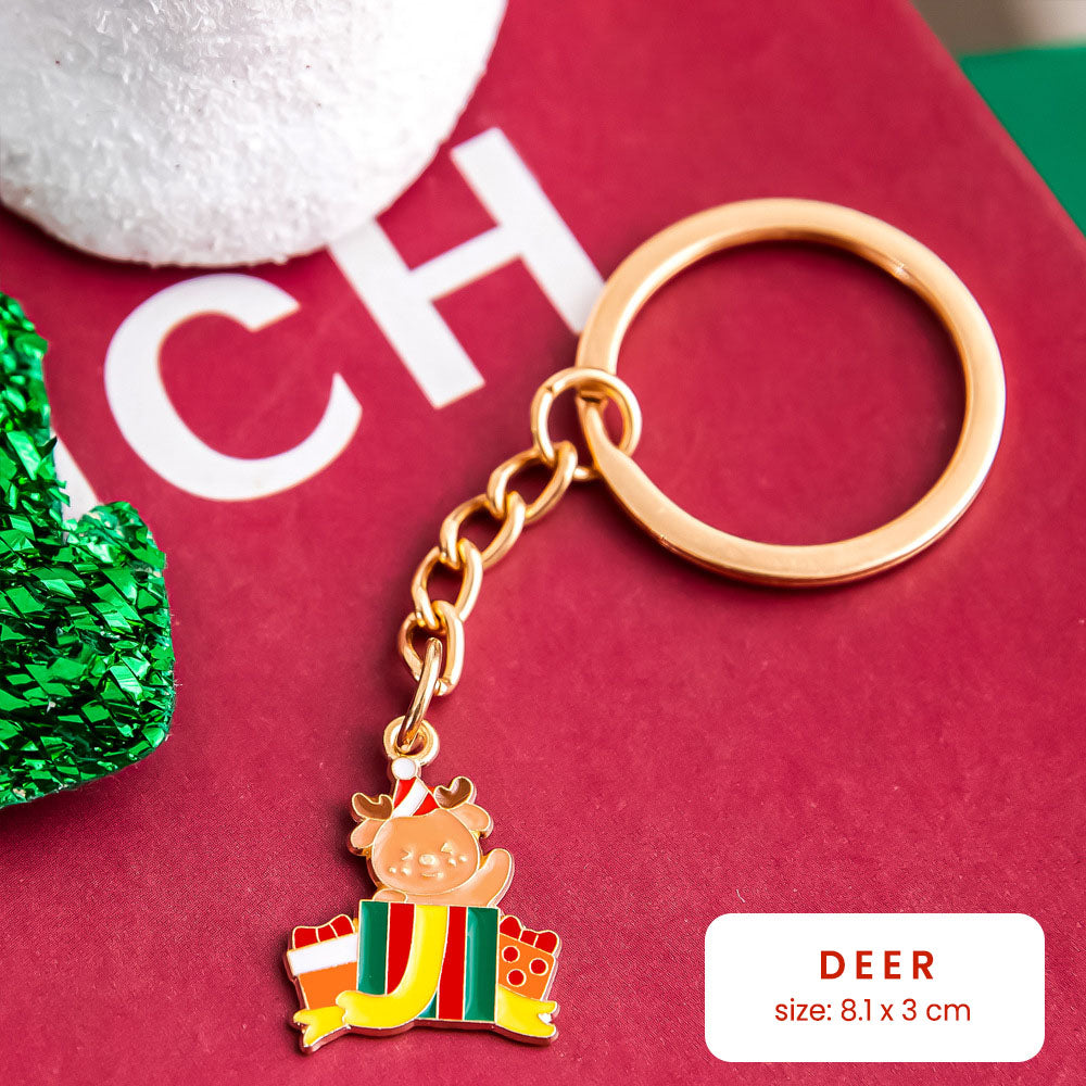 Gantungan Kunci Tema Natal Christmas Series Keychain Ganci Mobil Souvenir DCA2688