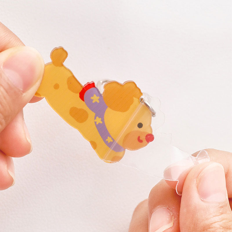 Gantungan Kunci Doggy Panjang Sosis Akrilik UV Print Keychain Acrylic Ganci DCA2862