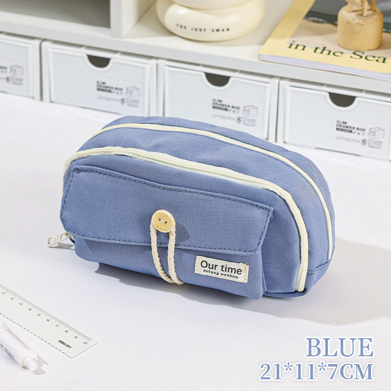 Kotak Tempat Pensil Korea Multi Sekat Kapasitas Besar Pencil Case DCA2896