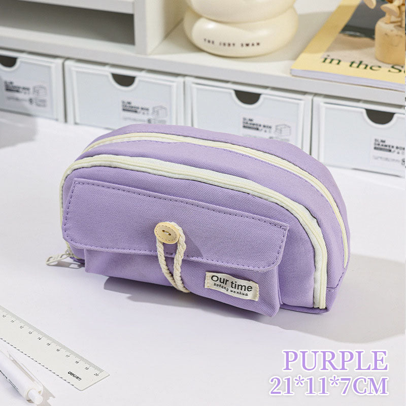Kotak Tempat Pensil Korea Multi Sekat Kapasitas Besar Pencil Case DCA2896