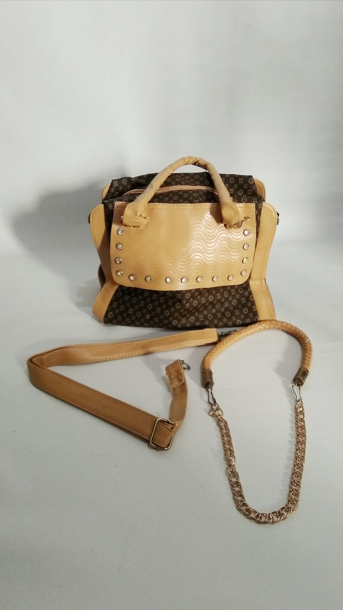 Dark Coffee Pattern Handbag