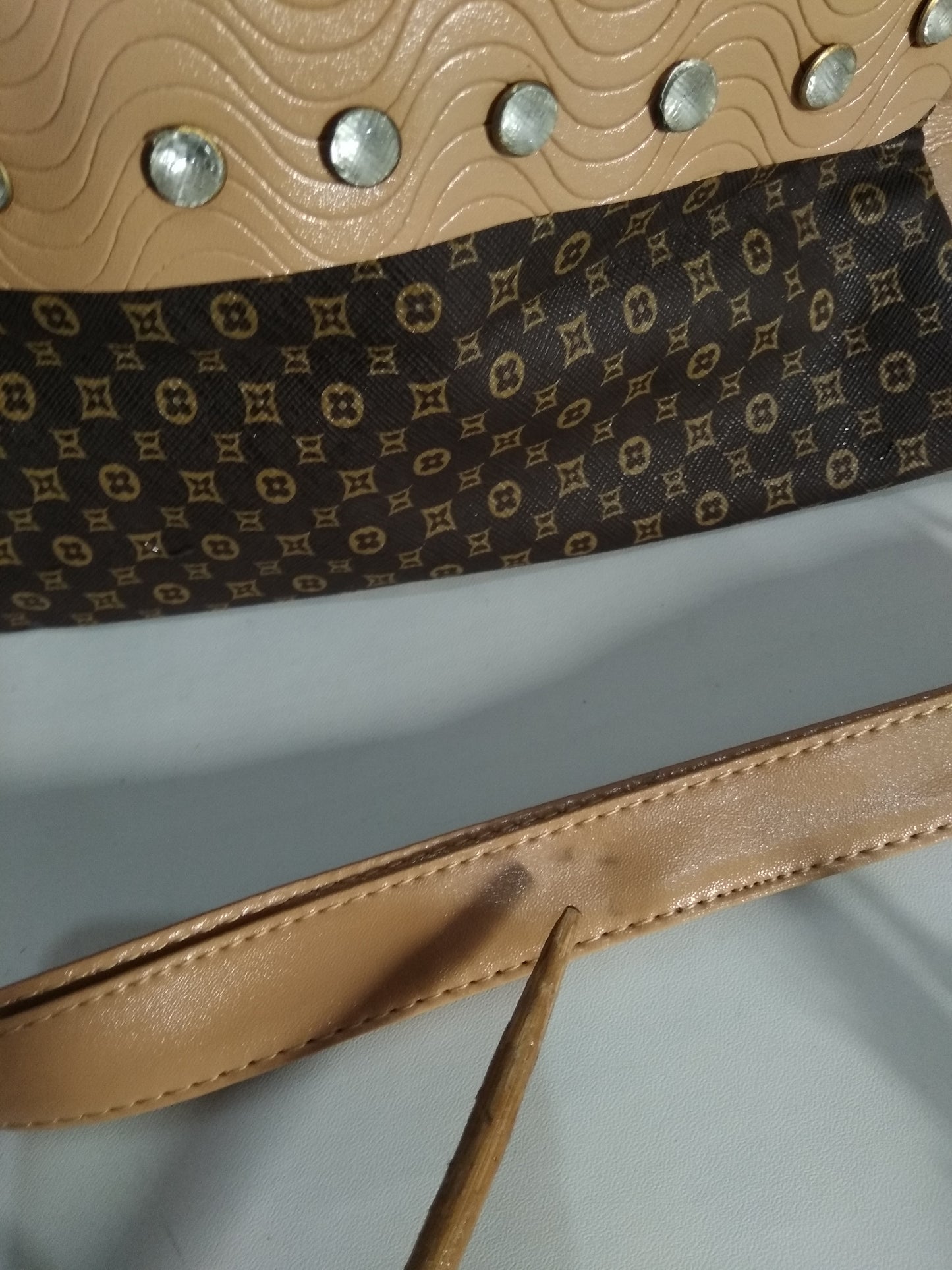 Dark Coffee Pattern Handbag