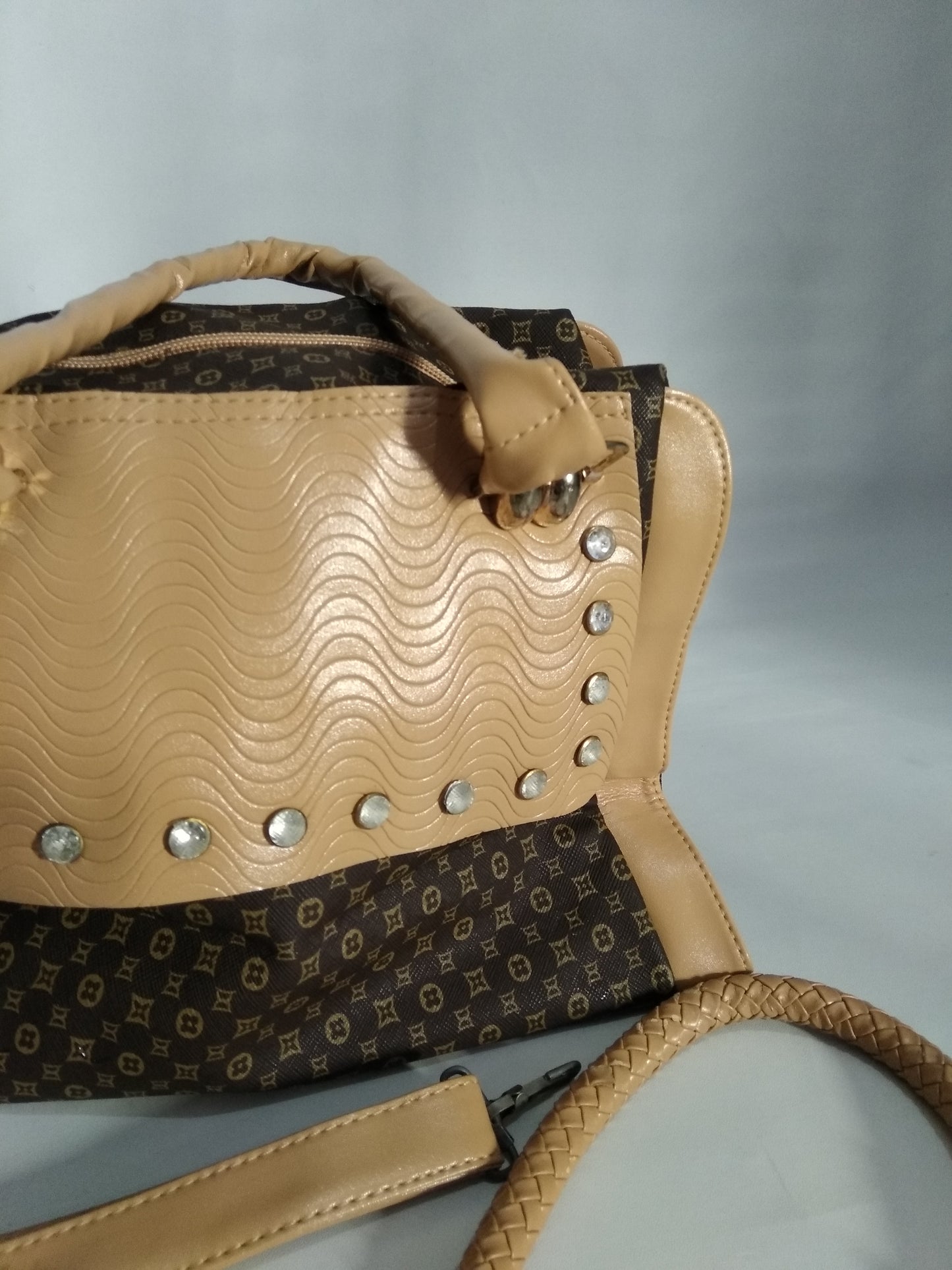 Dark Coffee Pattern Handbag
