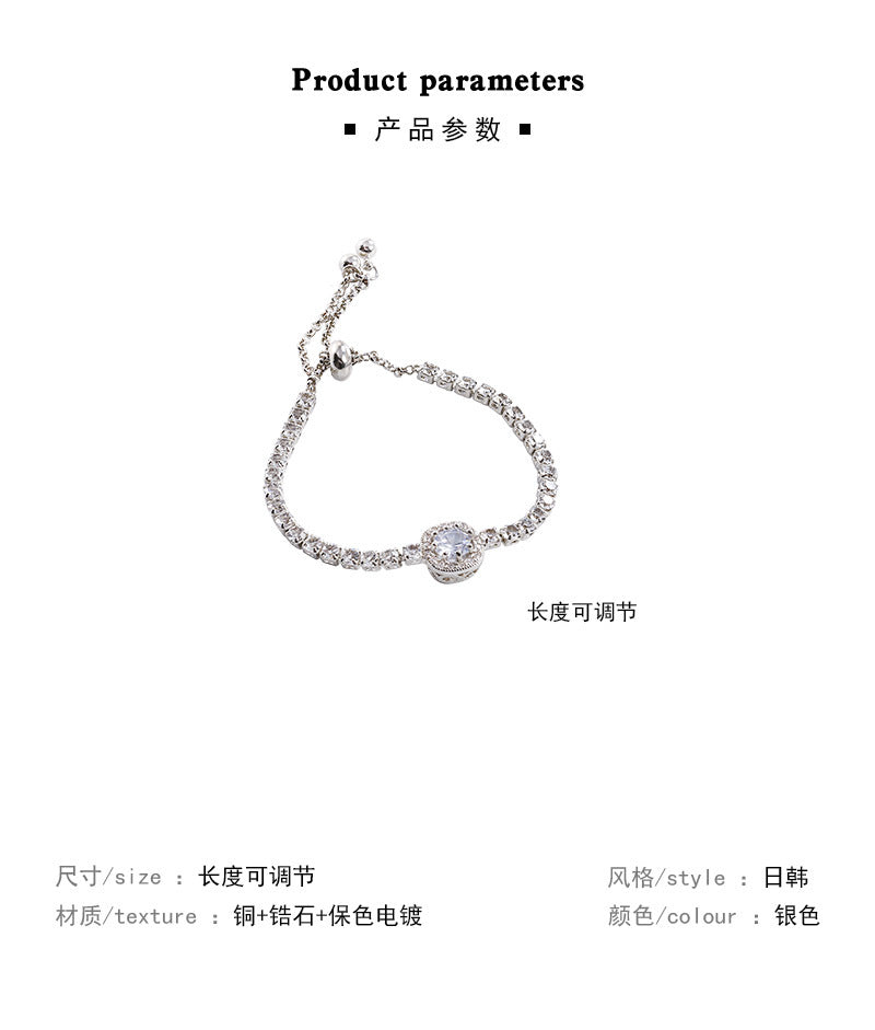 Bracelet Exquisite Full Diamond Zircon HXBS0426