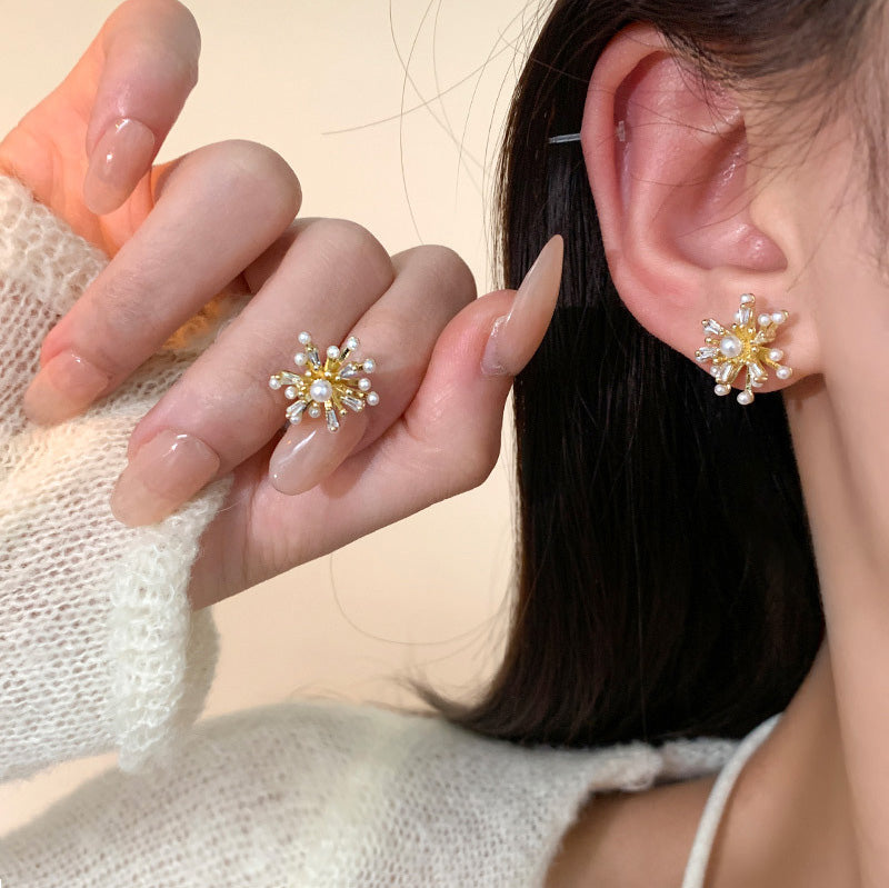 Earring Stud Fireworks Pearl HXEA0962