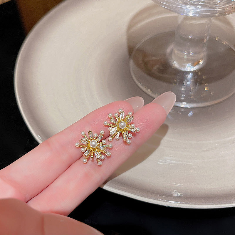 Earring Stud Fireworks Pearl HXEA0962