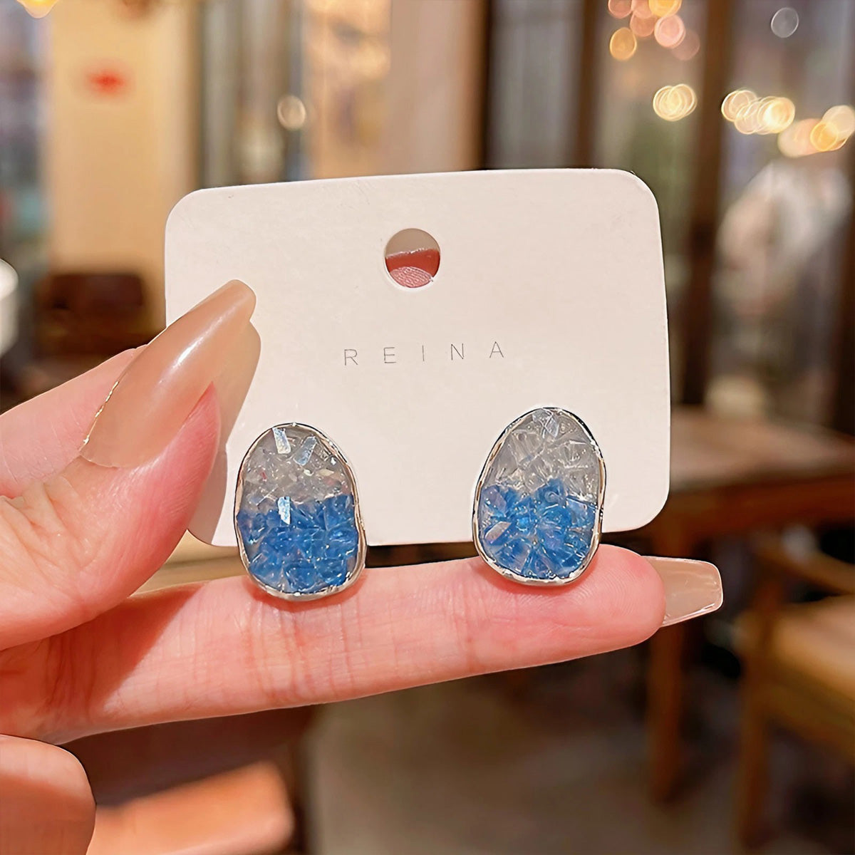 Earring Stud Trendy Geometric Shape HXEA1068