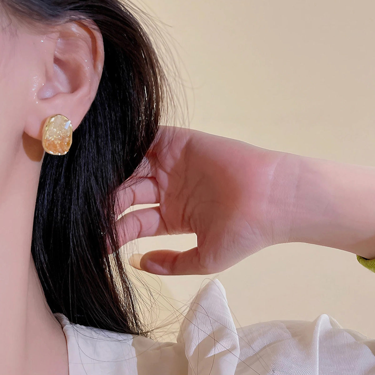 Earring Stud Trendy Geometric Shape HXEA1068