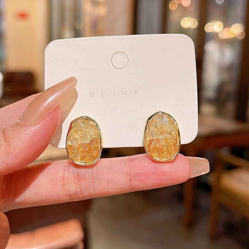 Earring Stud Trendy Geometric Shape HXEA1068