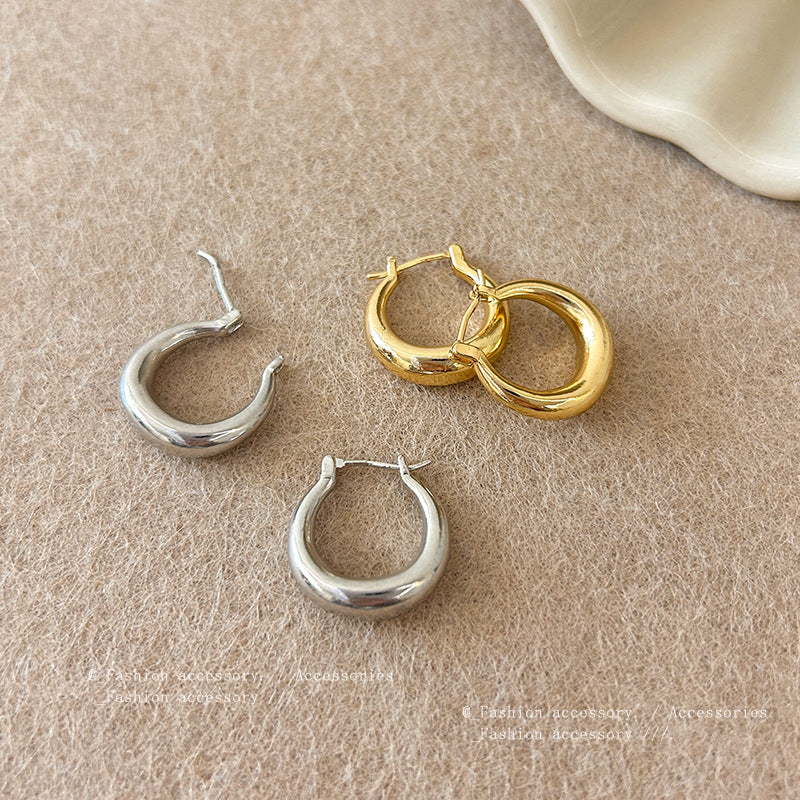 Earring Huggie Exaggerated Geometric HXEA1430