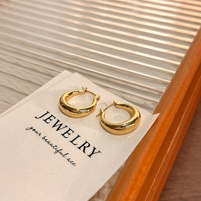 Earring Huggie Exaggerated Geometric HXEA1430