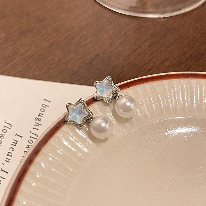 Earring Stud Luxury Niche Gradient Star HXEA1526