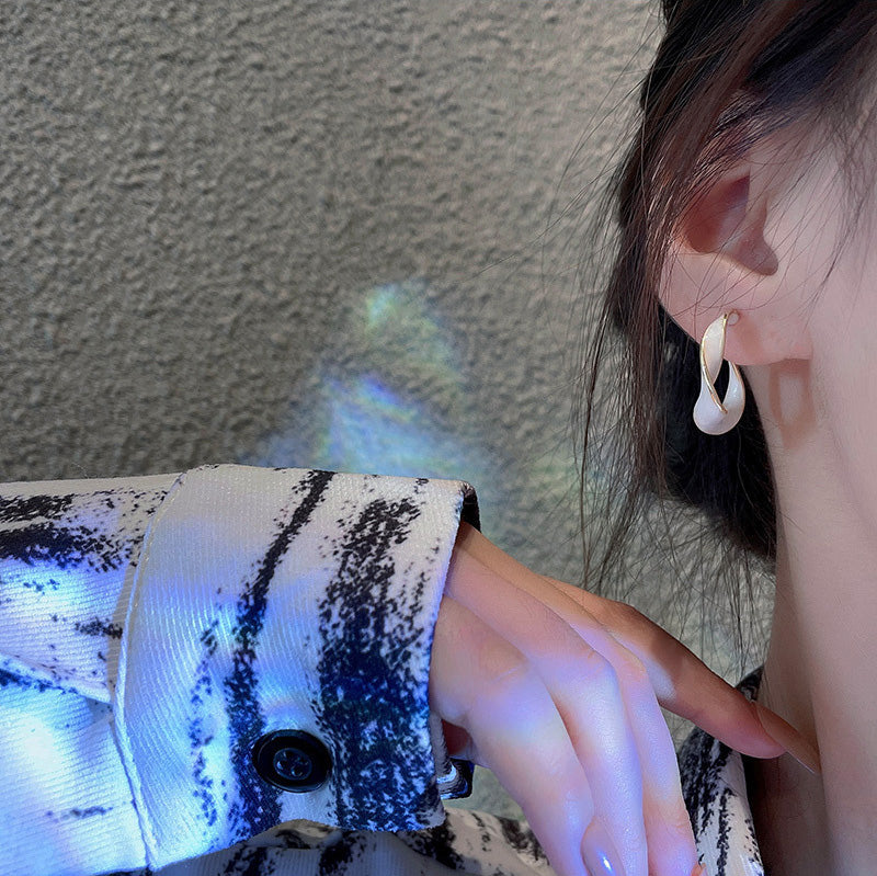 Earring Hoop Twisted HXEE4331