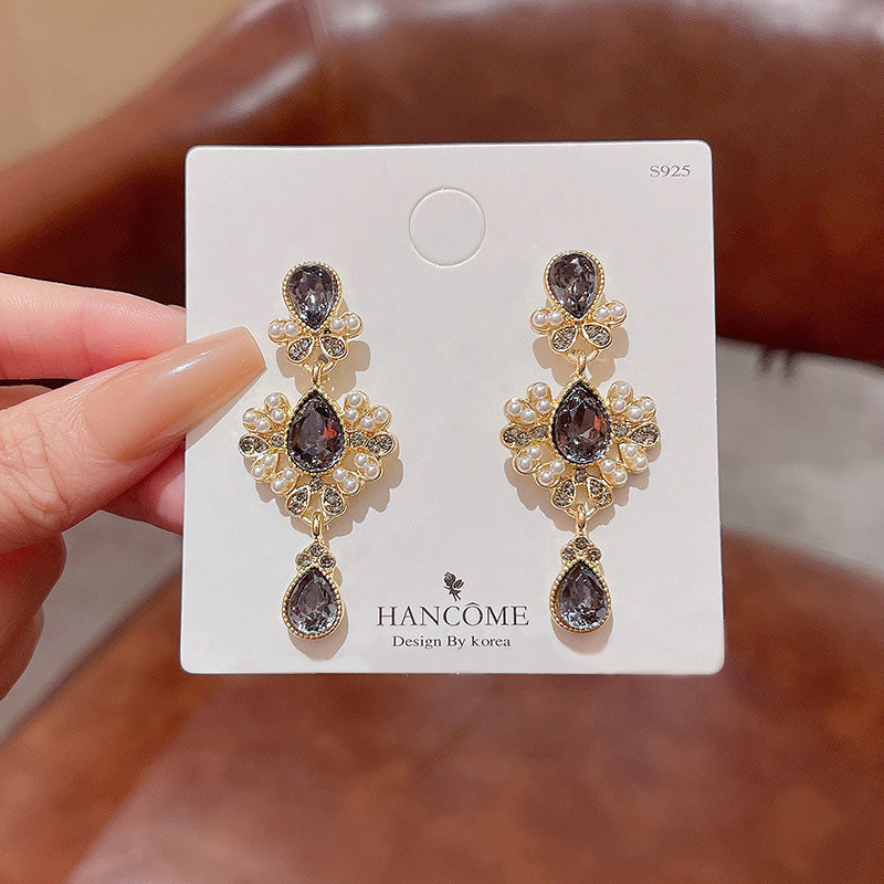Earring Stud Long Baroque Palace HXLA0893