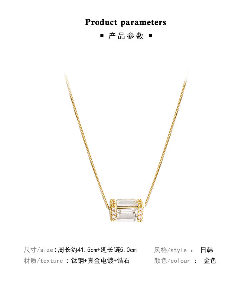 Necklace Crystal Small Pendant HXNX0570