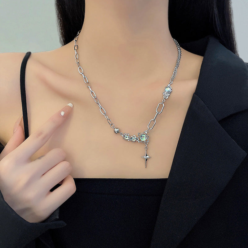 Necklace Starburst Moonstone HXNX0927