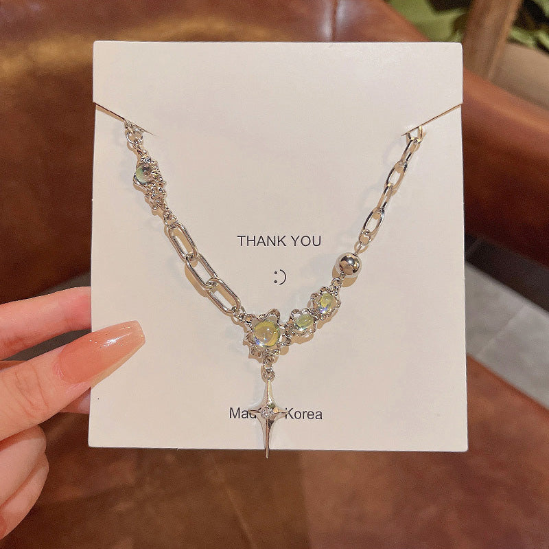 Necklace Starburst Moonstone HXNX0927