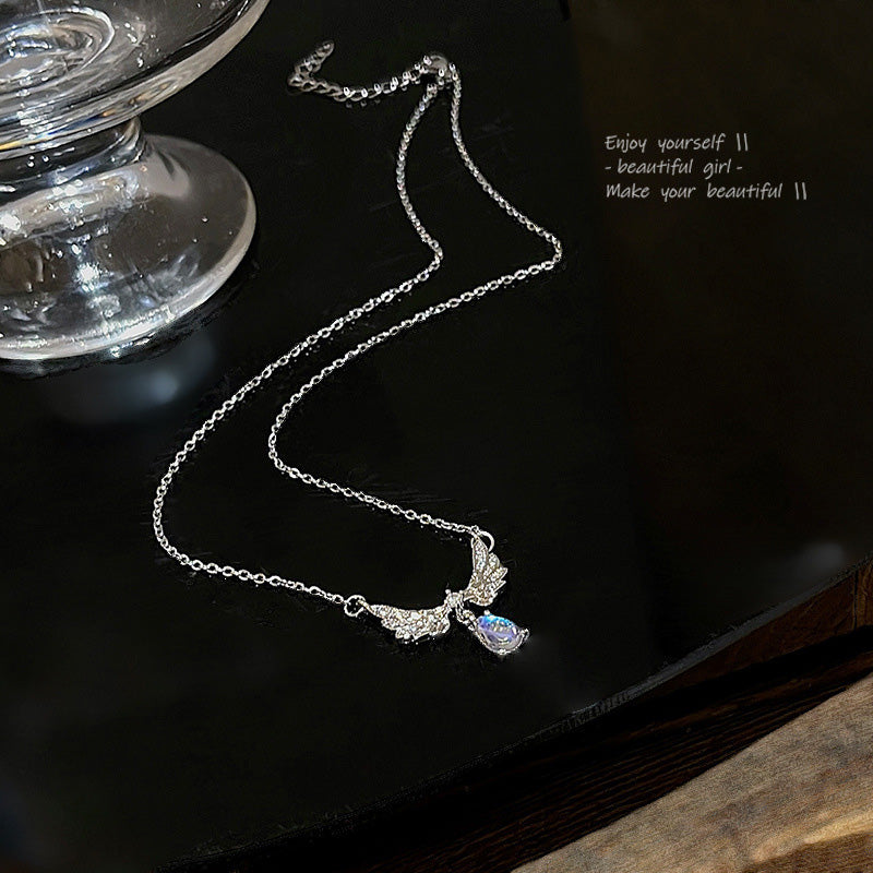 Necklace Niche Moonstone Angel Wings HXNX1070
