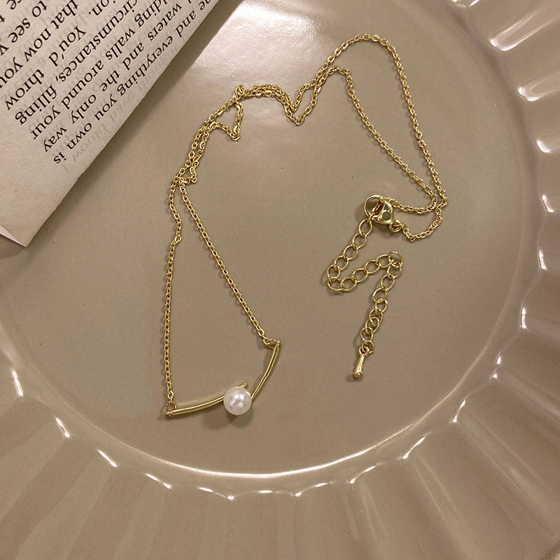 Necklace Single Pearl Pendant HXNX1128