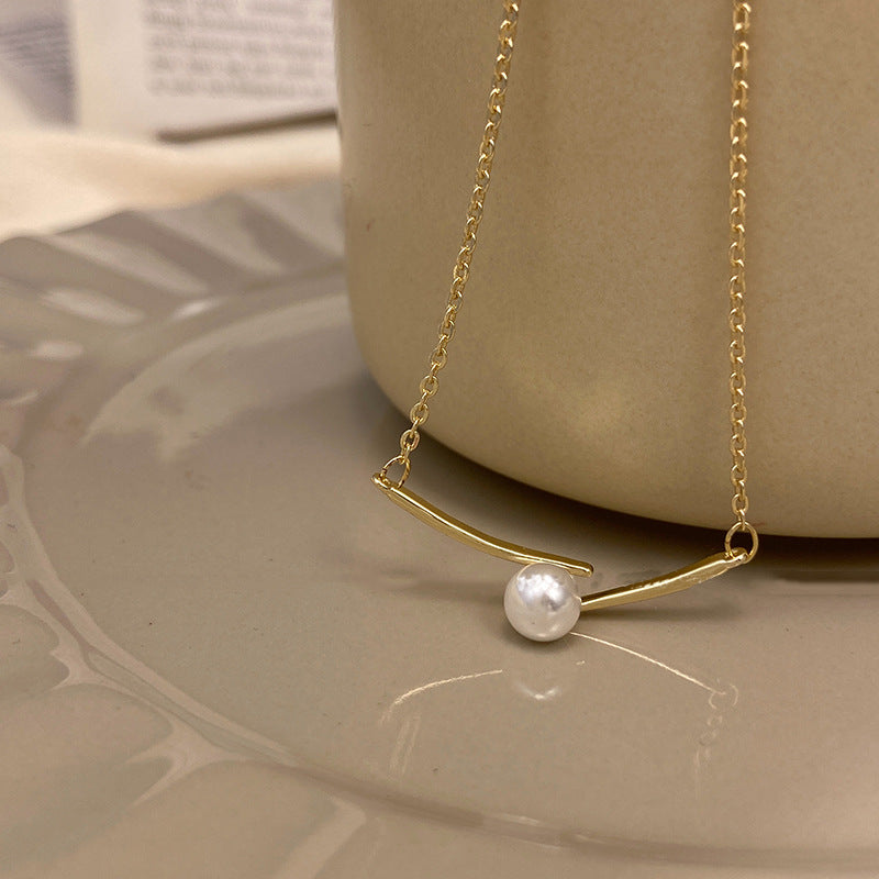 Necklace Single Pearl Pendant HXNX1128