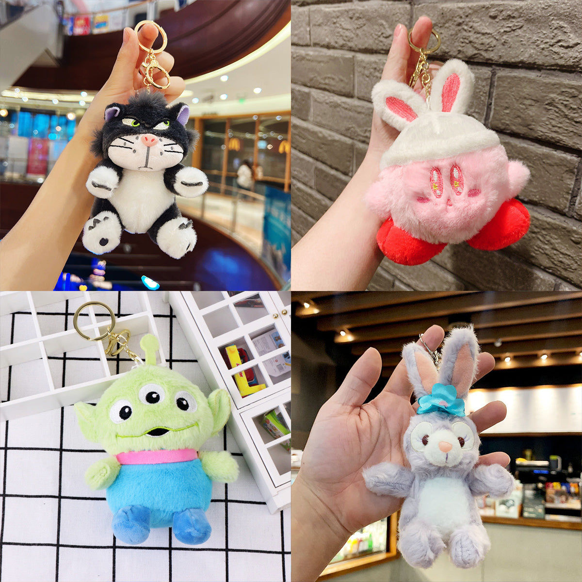 Gantungan Kunci Tas Boneka Karakter Lotso Stella Kabi Gemas Lucu Ganci Keychain