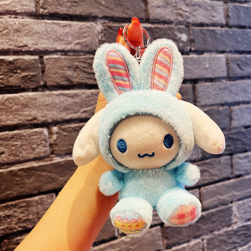 Gantungan Kunci Tas Boneka Sanrio Karakter Easter Kuromi Melody Cinnamoroll Lucu Ganci Keychain