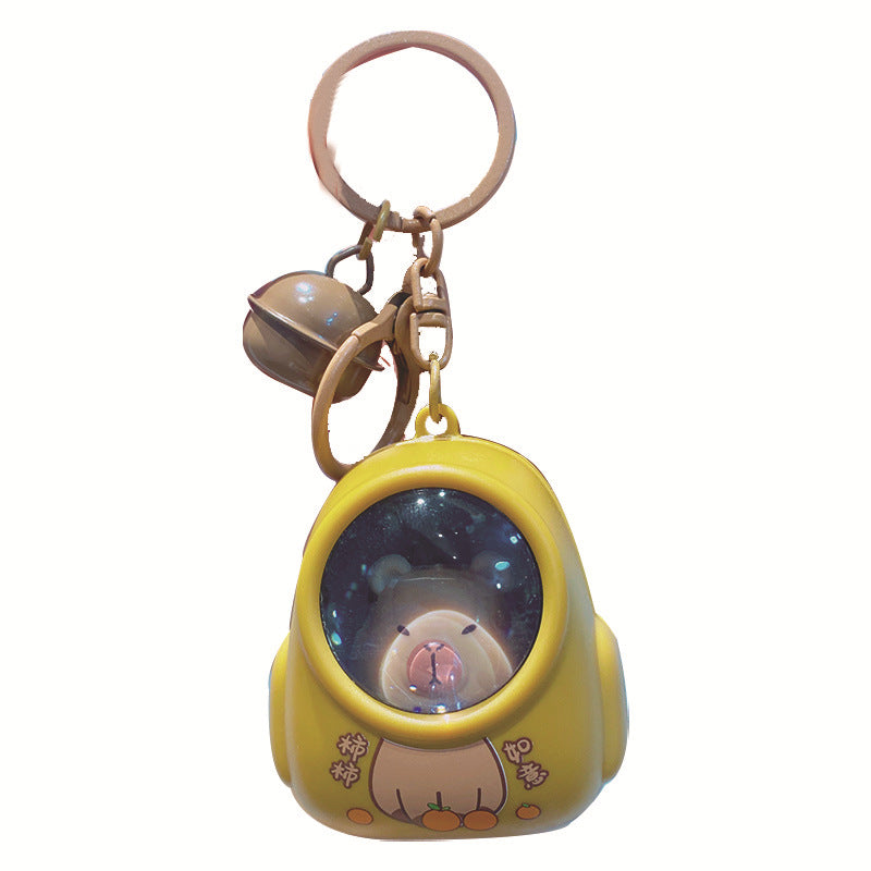 Gantungan Kunci Desain Kartun Lucu 3D Ganci Backpack Cat Keychain Night Lamp