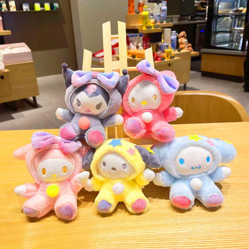 Gantungan Kunci Tas Boneka Sanrio Karakter Kitty Kuromi Melody Cinnamoroll Lucu Ganci Keychain