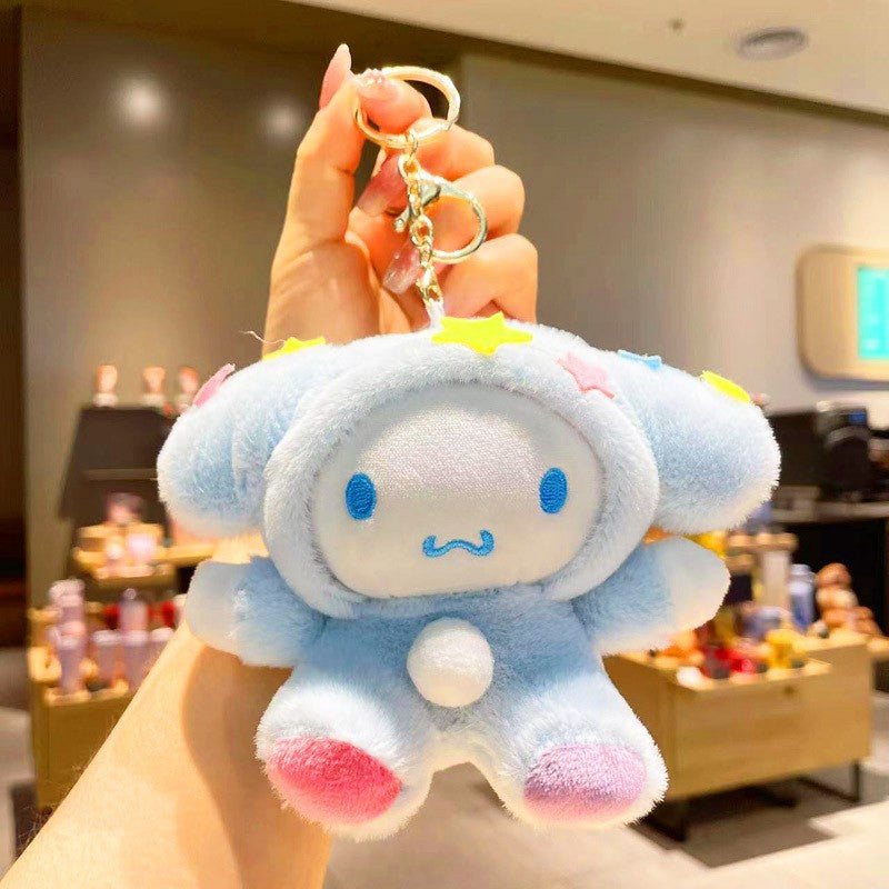 Gantungan Kunci Tas Boneka Sanrio Karakter Kitty Kuromi Melody Cinnamoroll Lucu Ganci Keychain