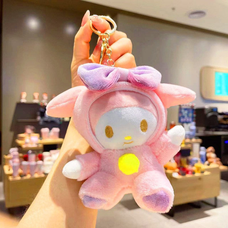 Gantungan Kunci Tas Boneka Sanrio Karakter Kitty Kuromi Melody Cinnamoroll Lucu Ganci Keychain