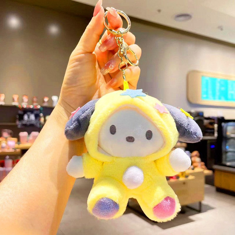 Gantungan Kunci Tas Boneka Sanrio Karakter Kitty Kuromi Melody Cinnamoroll Lucu Ganci Keychain