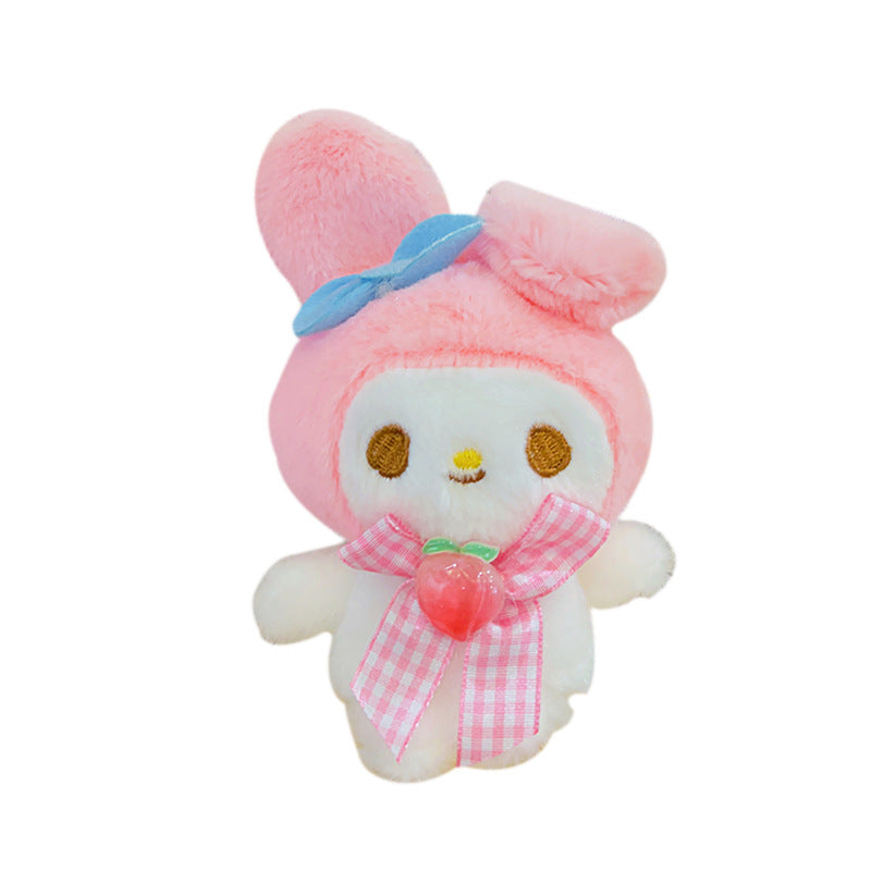 Gantungan Kunci Tas Boneka Sanrio Karakter Kitty Kuromi Melody Peach Ganci Keychain