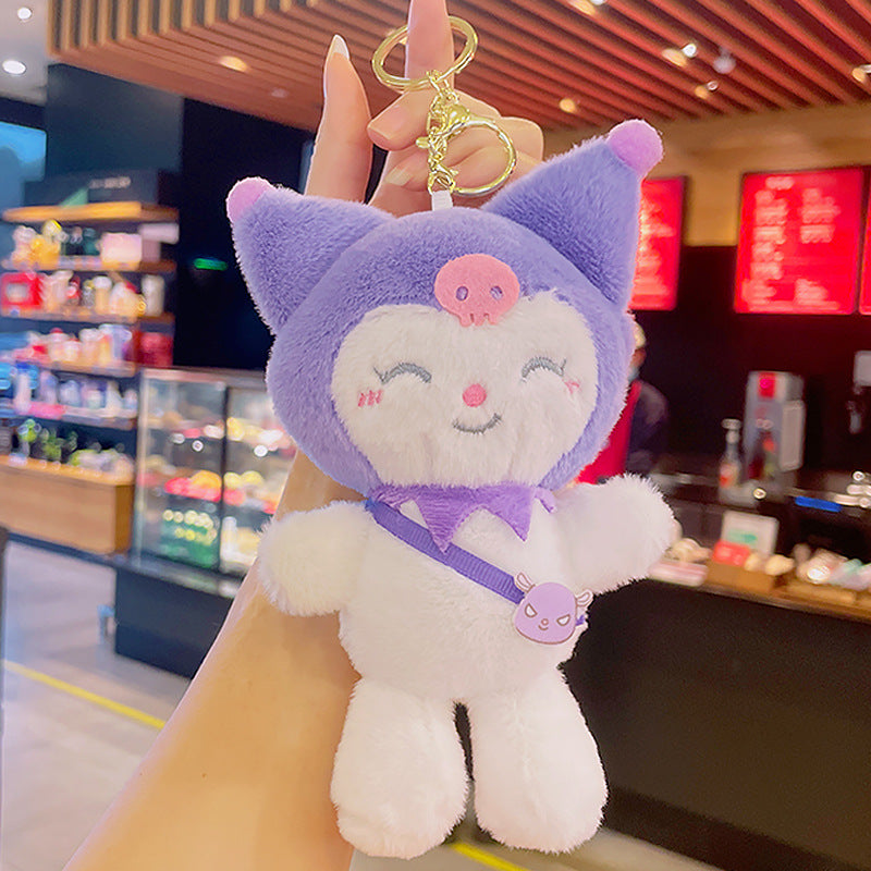 Gantungan Kunci Tas Boneka Sanrio Karakter Kuromi Melody Cinnamoroll Standing Ganci Keychain