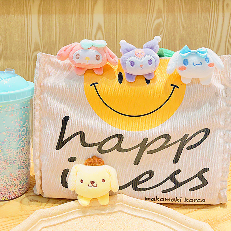 Pin Bros Boneka Karakter Lucu Aksesoris Tas Jaket Lotso Pooh Kitty Cat Pocha Dog