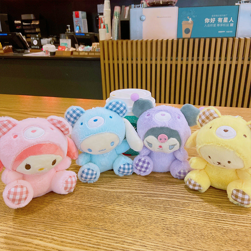 Gantungan Kunci Tas Boneka Sanrio Bear Kitty Kuromi Melody Cinnamoroll Lucu Ganci Keychain