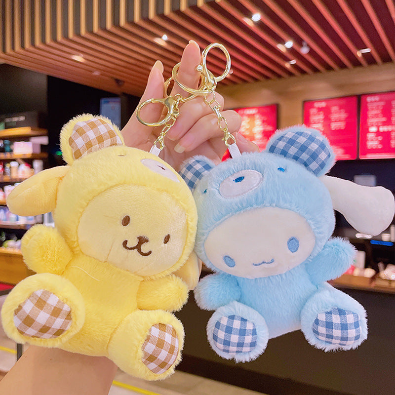 Gantungan Kunci Tas Boneka Sanrio Bear Kitty Kuromi Melody Cinnamoroll Lucu Ganci Keychain
