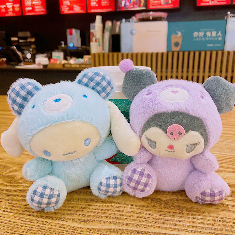 Gantungan Kunci Tas Boneka Sanrio Bear Kitty Kuromi Melody Cinnamoroll Lucu Ganci Keychain
