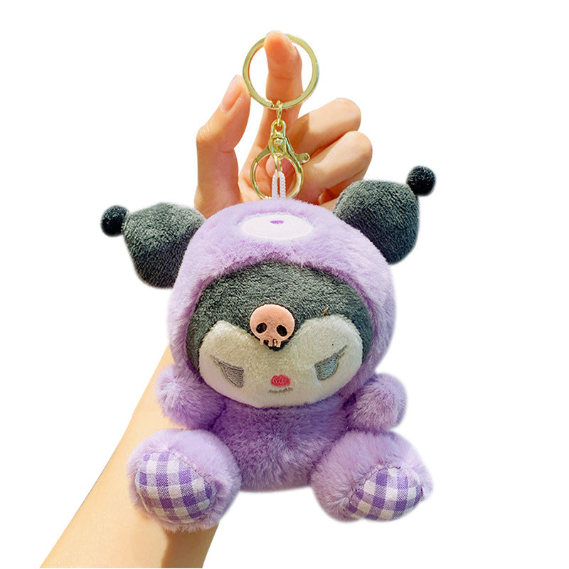 Gantungan Kunci Tas Boneka Sanrio Bear Kitty Kuromi Melody Cinnamoroll Lucu Ganci Keychain
