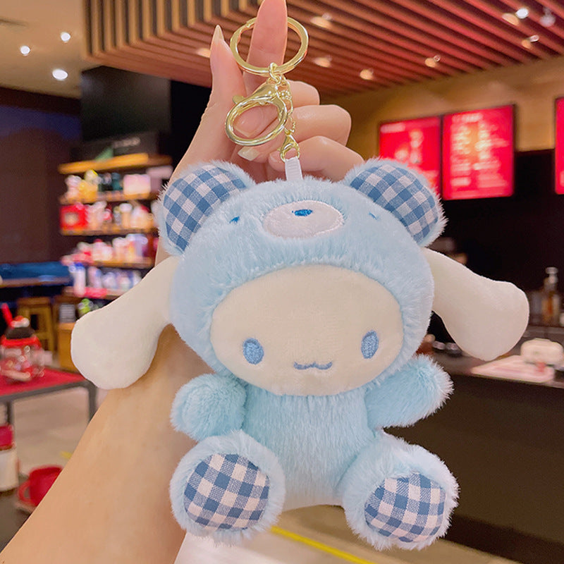 Gantungan Kunci Tas Boneka Sanrio Bear Kitty Kuromi Melody Cinnamoroll Lucu Ganci Keychain
