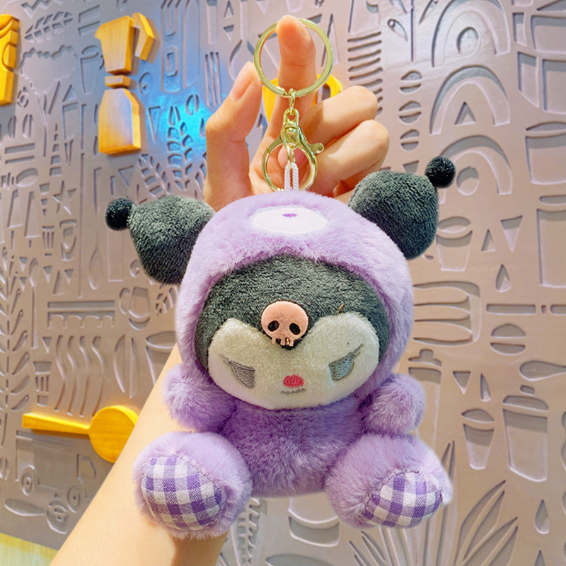 Gantungan Kunci Tas Boneka Sanrio Bear Kitty Kuromi Melody Cinnamoroll Lucu Ganci Keychain